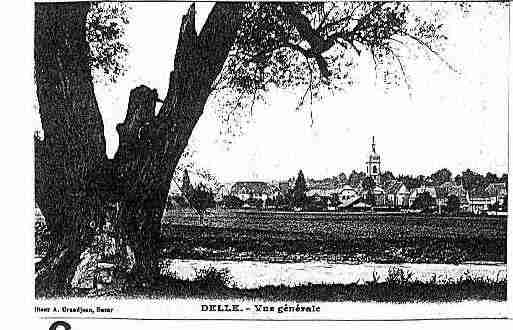 Ville de DELLE Carte postale ancienne